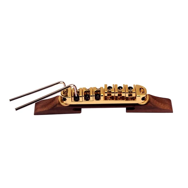 Consistent Max Maxb Golden Roller Saddle Bridge Archtop Rosewood Base for Jazz Guitar Stylish