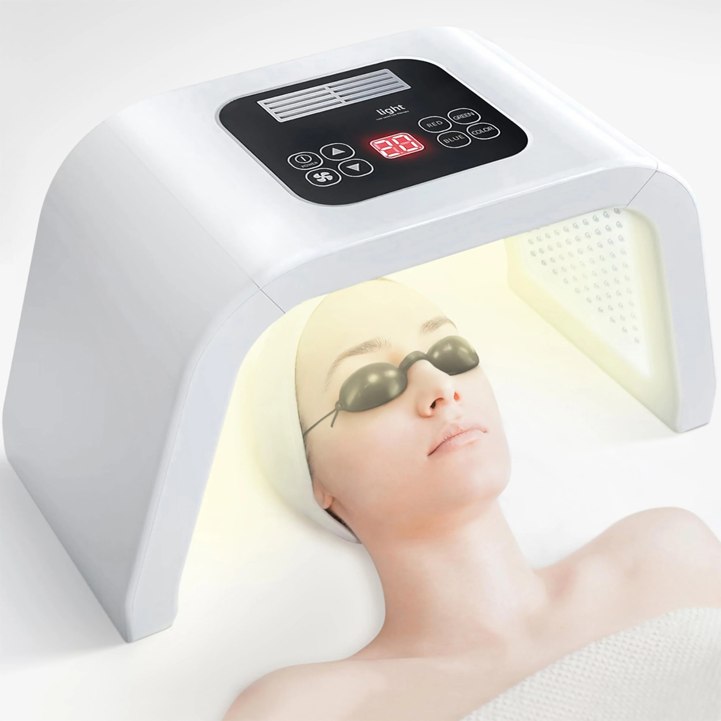 Easy-to-Use Red-Light-Therapy-for-Face 7 Color Light Therapy LED Face Mask SPA Equipment Durable