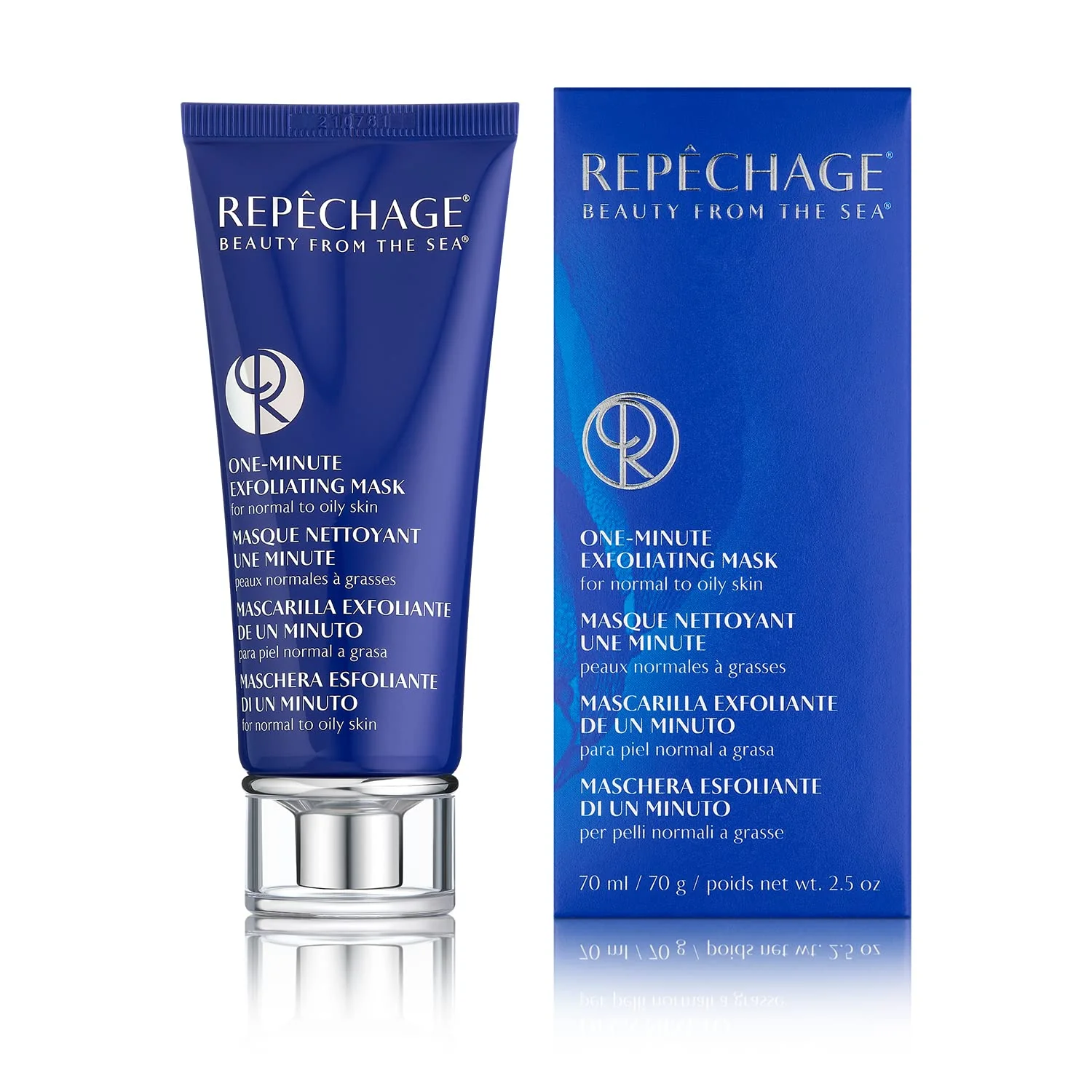 Carefully Designed Repechage One-Minute Exfoliating Mask - Facial Exfoliant for Oily Skin Deep Cleansing Absorbs Oil Exfoliates with Lactic Acid and Rice Bran Wax Sophisticated