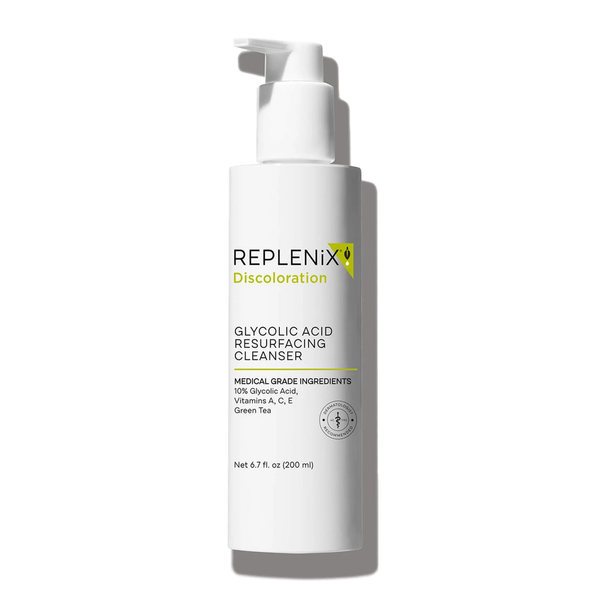 Premium Replenix Glycolic Acid Resurfacing Facial Cleanser Gentle Medical Grade Exfoliating Face Wash for Skin Discoloration 6.7 fl. oz Stylish