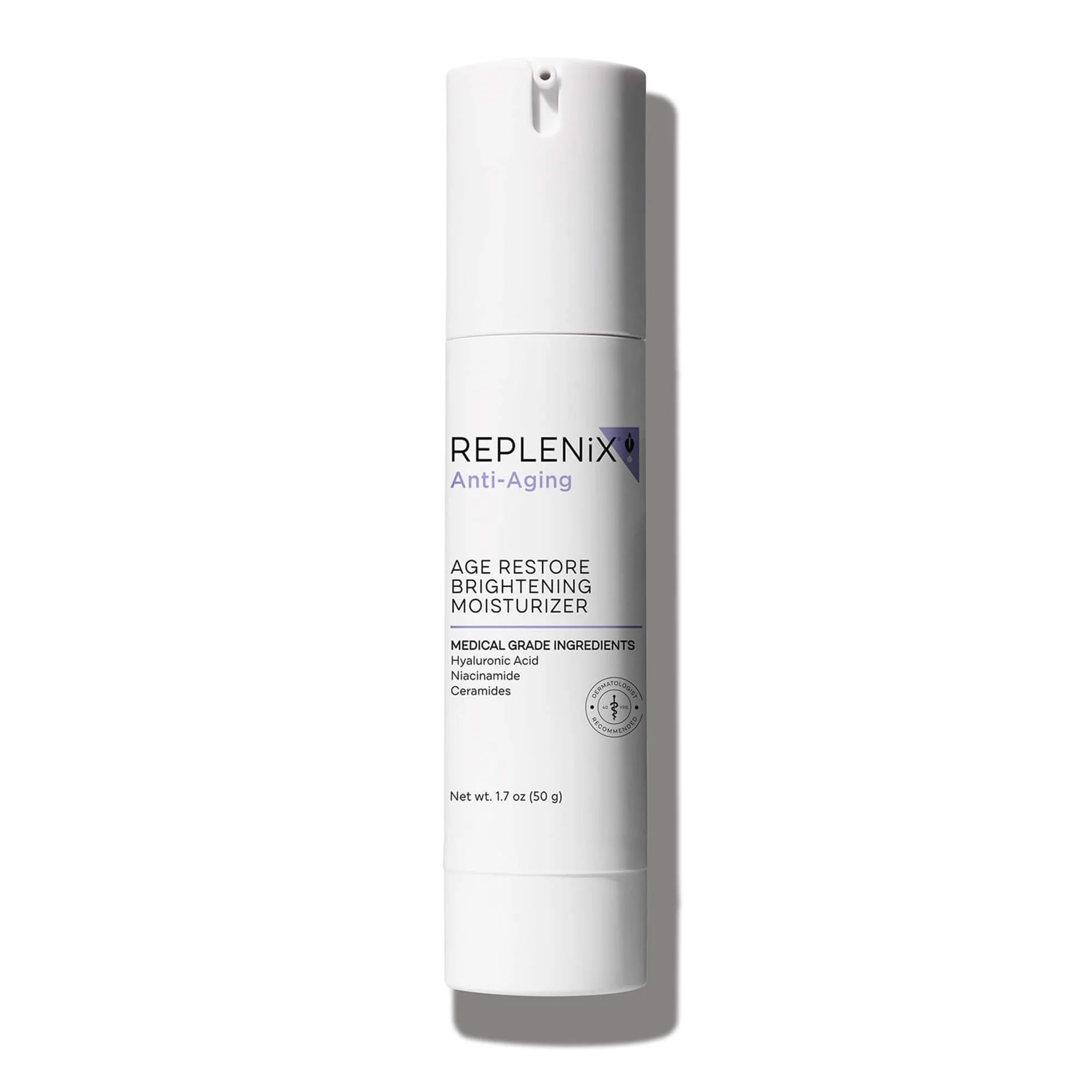 Optimized Replenix Age Restore Brightening Face Moisturizer with Hyaluronic Acid Niacinamide Ceramides Medical-Grade Oil- Facial Cream for Mature Skin Modern