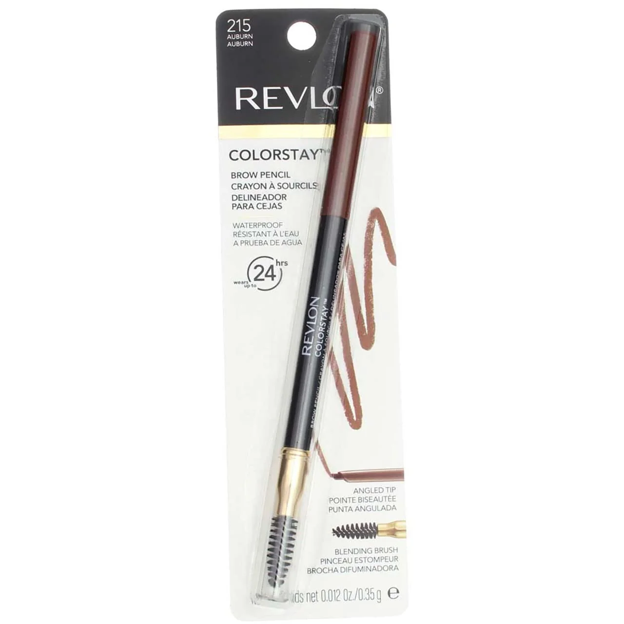 Trusted Rev Clrsty Brow Pncl Aubu Size .012o Revlon Colorstay Brow Pencil 7643-03 Auburn 0.012oz User-Friendly