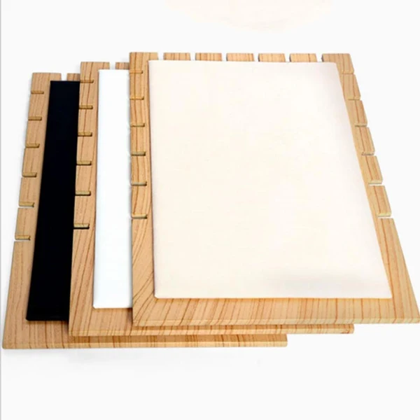 Recyclable Max Maxb Solid Wood Necklace Pendant Jewelry Display Storage Organizer Board White Healthy