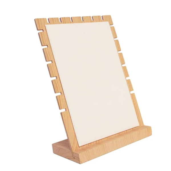 Powerful Max Maxb Solid Wood Necklace Pendant Jewelry Display Storage Organizer Board Beige Relaxed