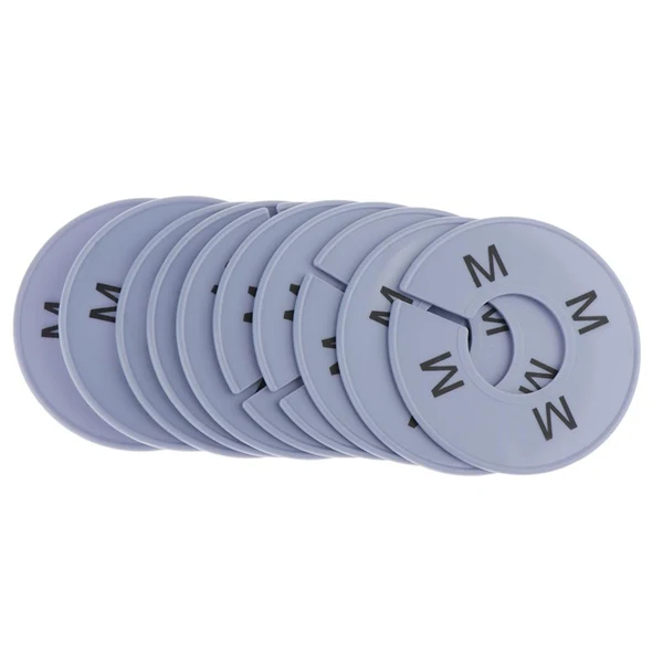 Secure Max Maxb 10x Clothing Rack Size Divider Wardrobe Round Hanger Dividers Grey M Fine