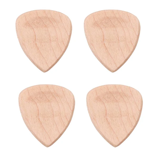 Expertly Made Max Maxb 4 Pieces Wood Acoustic Guitar Pick Plectrum Heart Shape Picks Certified
