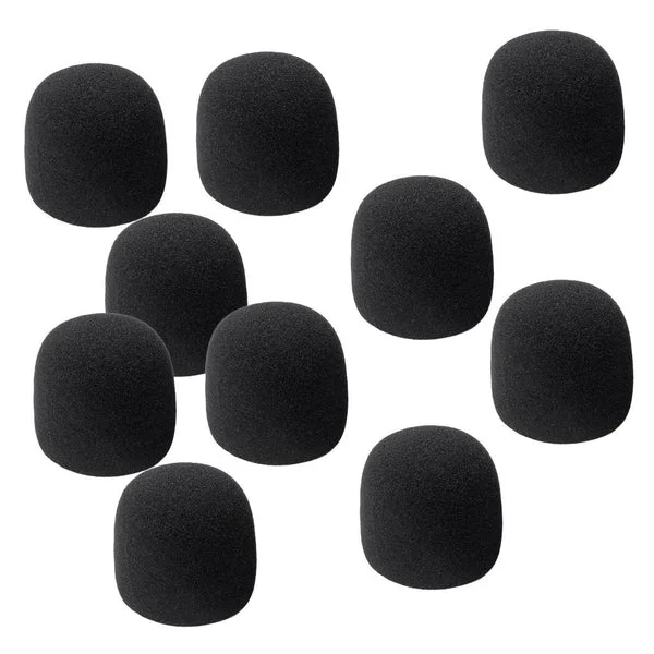 Flexible Max Maxb 10 Pieces Thicken Microphone Foam Mic Cover Windscreen Handheld Stage Black Effective