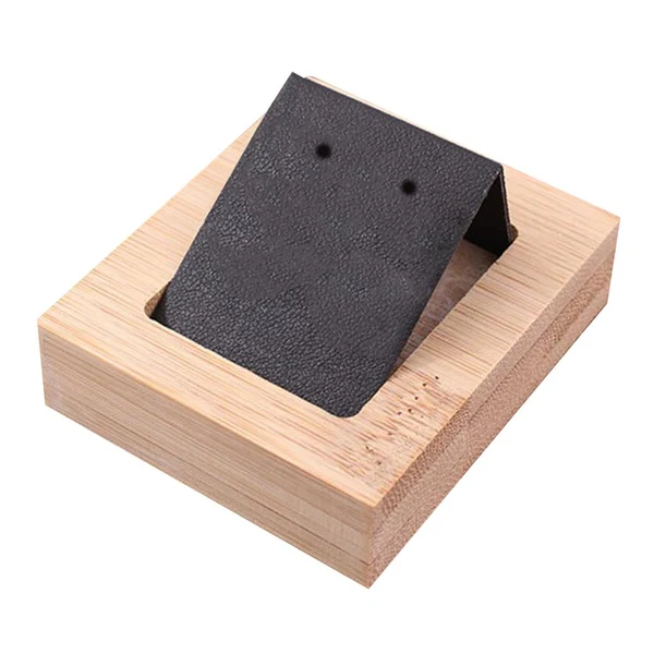 Artisan Max Maxb 1 Pair Earring Card Holder with Tray for Jewelry Accessory Display Black Long-Lasting