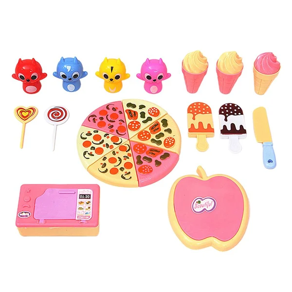 Comfortable Max Maxb Play Food Set Simulation Dessert Pizza Ice Cream Playset Kids Pretend Play Specialty