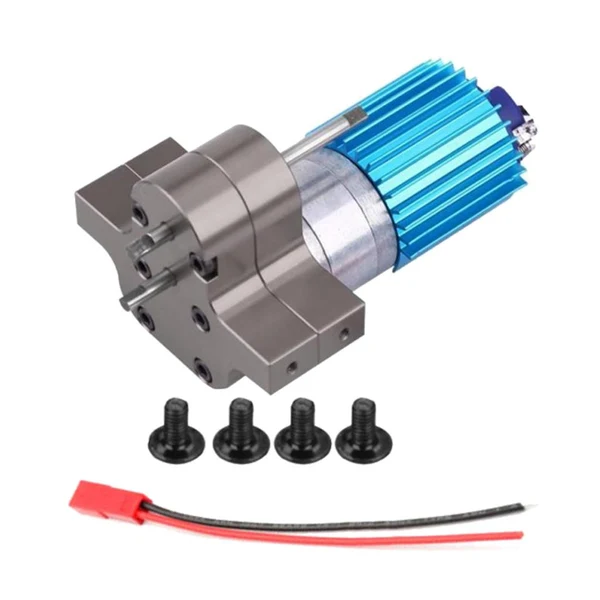 Soft Max Maxb RC Car Speed Change Gear Box Metal Gearbox 370 Brush Motor Titanium color Verified