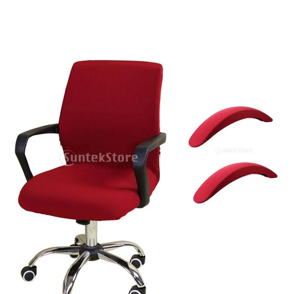 User-Friendly Max Maxb Pair of Chair Armrest Covers Elastic Protector Room chair Arm Cover Red High-Quality