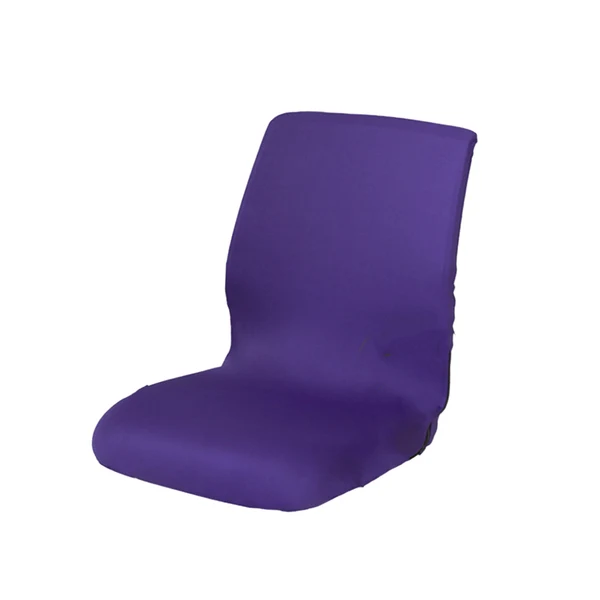 Solid Max Maxb Home Office Elastic Swivel Chair Cover Resilient Slipcover Protector Purple Enhanced