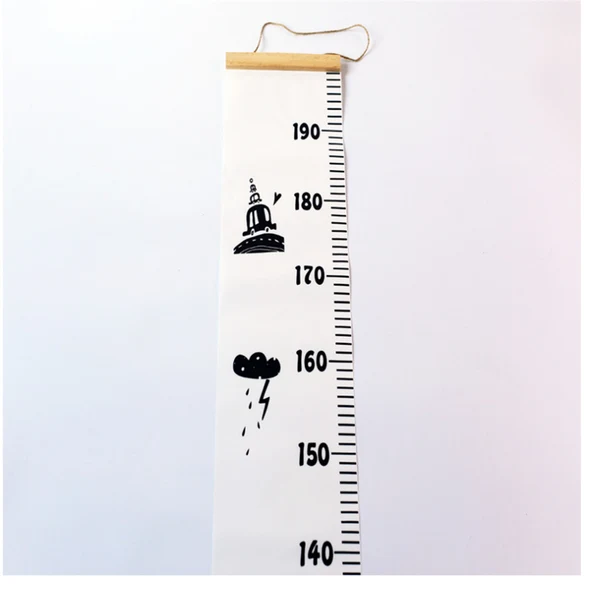 Trendy Max Maxb Nordic Style Kids Height Ruler Wall Hanging Type Height Measurement Car High-Grade