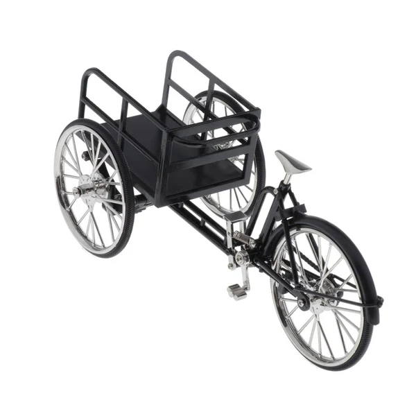 Modern Max Maxb 1 10 Scale Alloy Diecast Racing Tricycle Bike Model Toy Table Decor Black Trendy