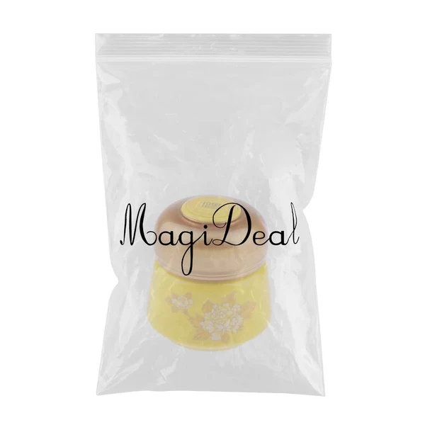 Flexible Max Maxb Leakproof Empty Ceramic Loose Powder Makeup Case Tea Tin Pot Containers Yellow Excellent