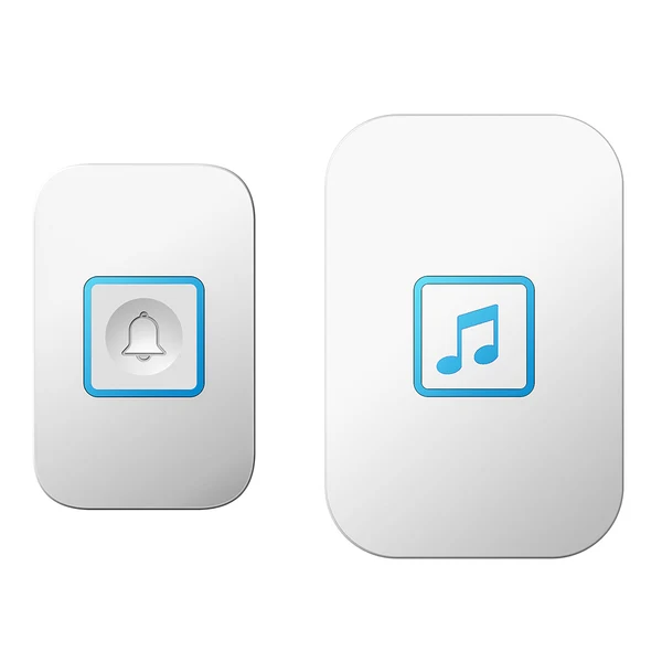 Functional Max Maxb Wireless AC Digital Electronic Waterproof RC Household Doorbell UK Plug Sophisticated