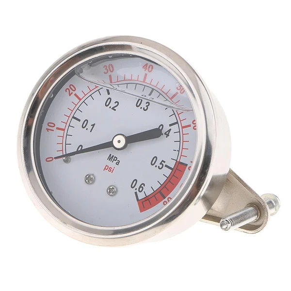 Powerful Max Maxb 1 4 NPT Side Mount 2.16 Face Compressor Compressed Air Pressure Gauge 0.6MPA Selected