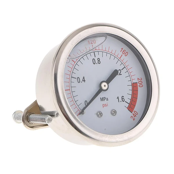 Solid Max Maxb 1 4 NPT Side Mount 2.16 Face Compressor Compressed Air Pressure Gauge 1.6MPA Elite