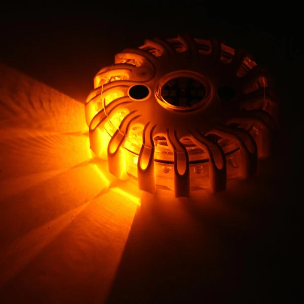 Enhanced Max Maxb 16-LED Rechargeable Magnetic Emergency Warning Light 9 in 1 Strobe Yellow Carefully Designed