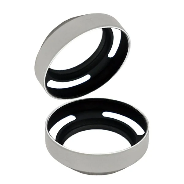 Breathable Max Maxb 2pcs Silver Aluminium Vented Lens Hood Shade For Leica 58mm Elegant