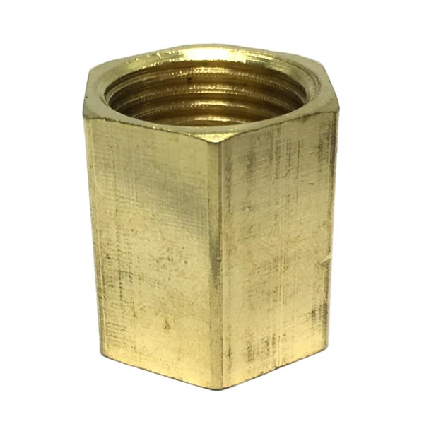 Crafted Max 1 Pc 1 2 Double Female Brass Thread Straight Adapter Connector Pipe Fitting Outstanding