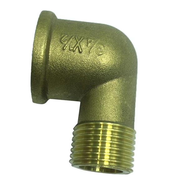 Long-Lasting Max 90 Degree Street Elbow Full Brass Adapter Connector Pipe Fittings DN15 DN20 Carefully Designed