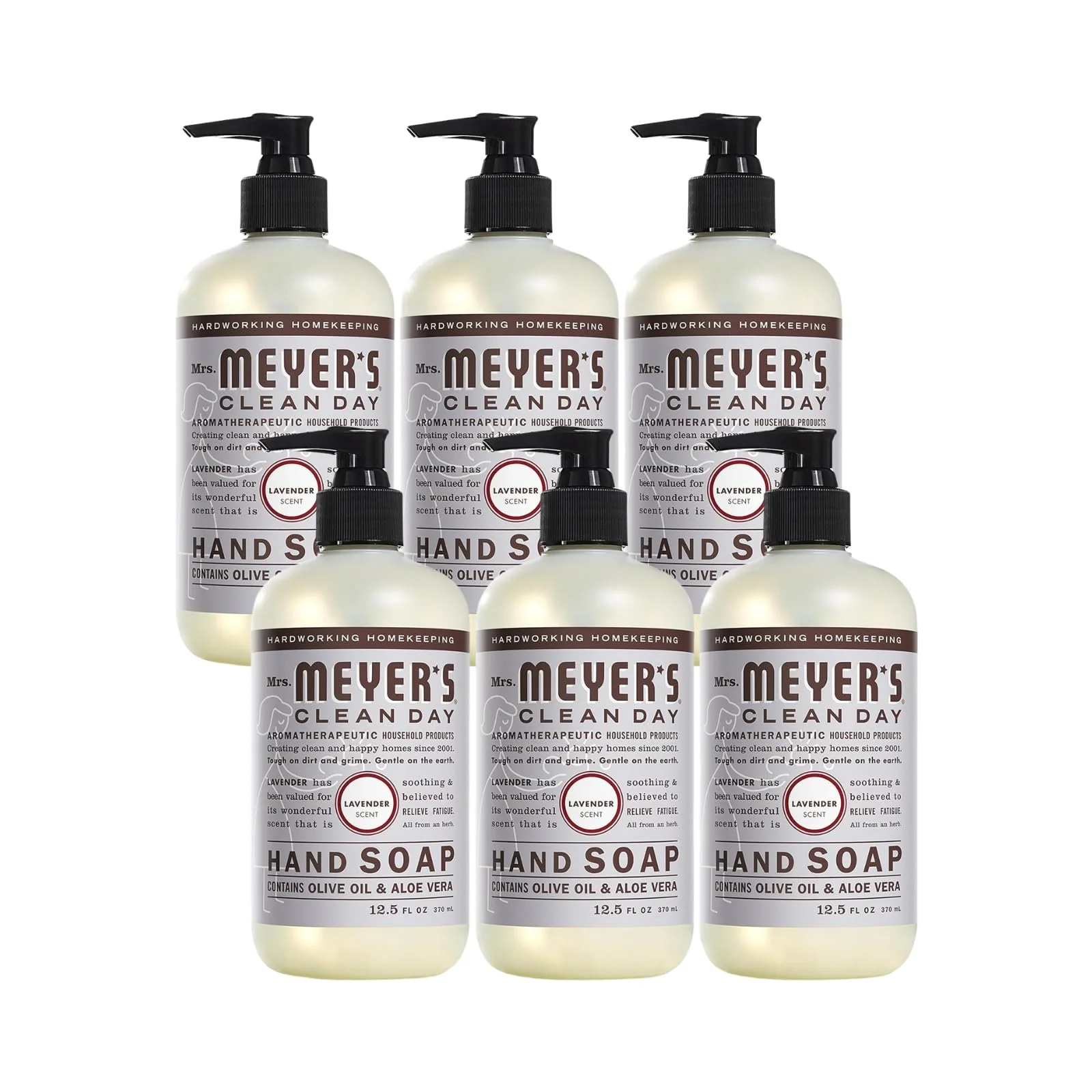 Comfortable Meyers Lavender Liquid Hand Soap 12.5 Oz Pack of 6 Flexible