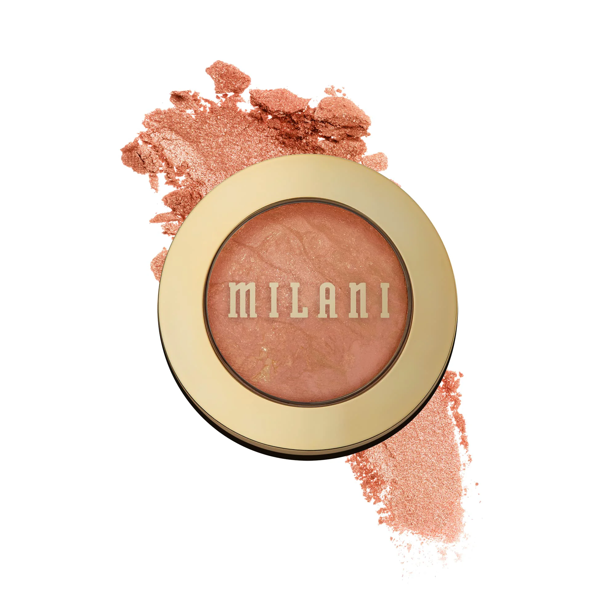 Clean Milani Baked Blush Powder Blush for Cheeks Cruelty Makeup - Shape Contour Highlight Face for a Shimmery or Matte Finish -Bellissimo Bronze Natural