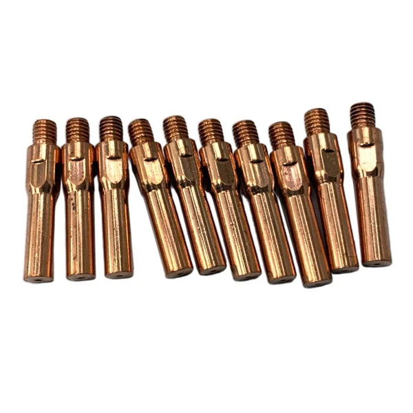 Fine Crafted Max 10pcs Gas Shielded Welding Fitting Conductive Tip for Welding H-1 Lightweight