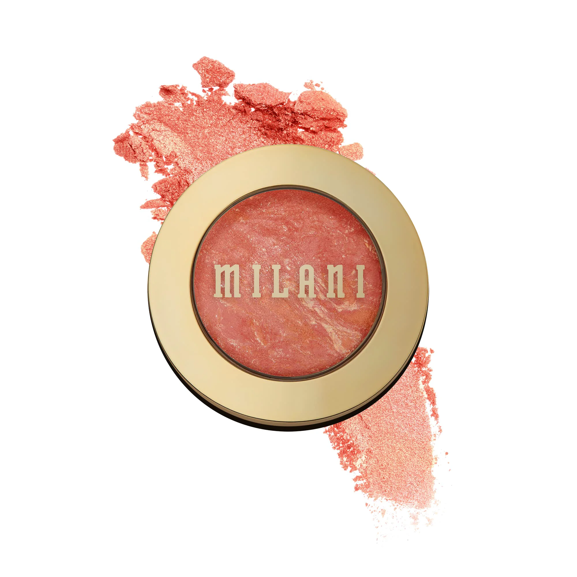 Practical Milani Baked Blush Powder Blush for Cheeks Cruelty Makeup - Shape Contour Highlight Face for a Shimmery or Matte Finish -Corallina Next-Generation