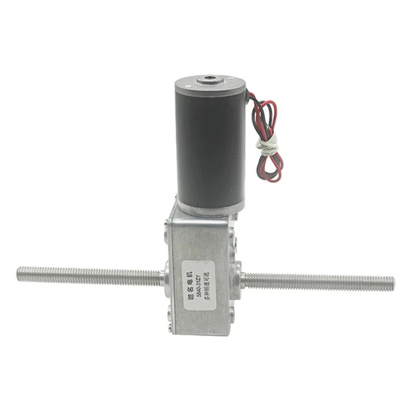 Prestigious Max DC12V Large Torque Metal Turbo Worm Gearbox Reduction Gear Motor 16rpm Carefully Designed