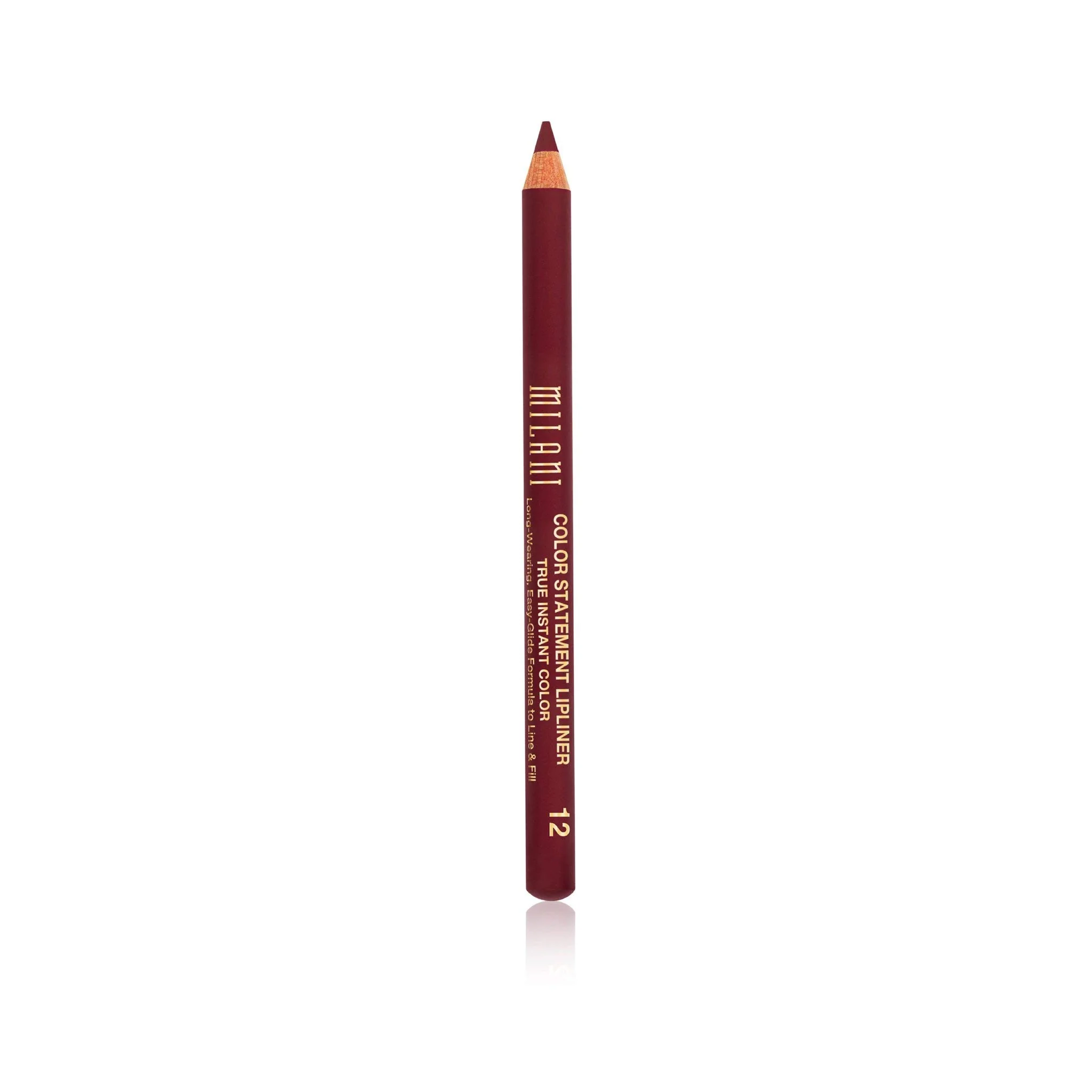 Eco-Friendly Milani Color Statement Lipliner - Bordeaux 0.04 Ounce Cruelty- Lip Pencil to Define Shape Fill Lips Relaxed