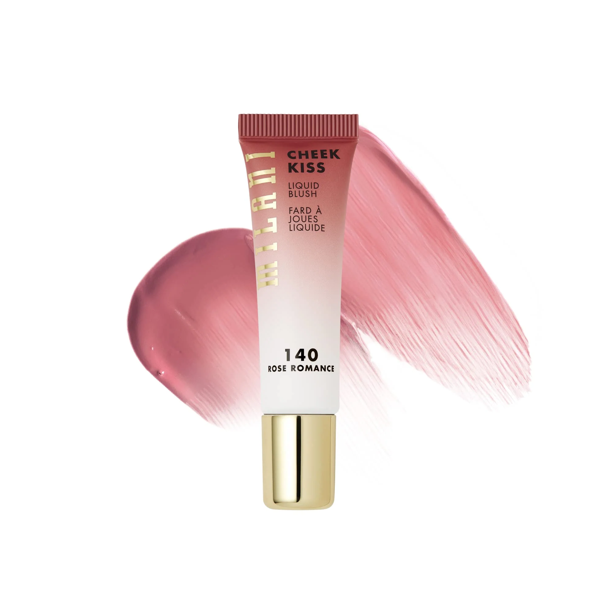 Reusable Milani Cheek Kiss Liquid Blush Makeup Lightweight Blendable Buildable for Radiant Flushed Cheeks Skin-Loving Formula - Rose Romance Excellent