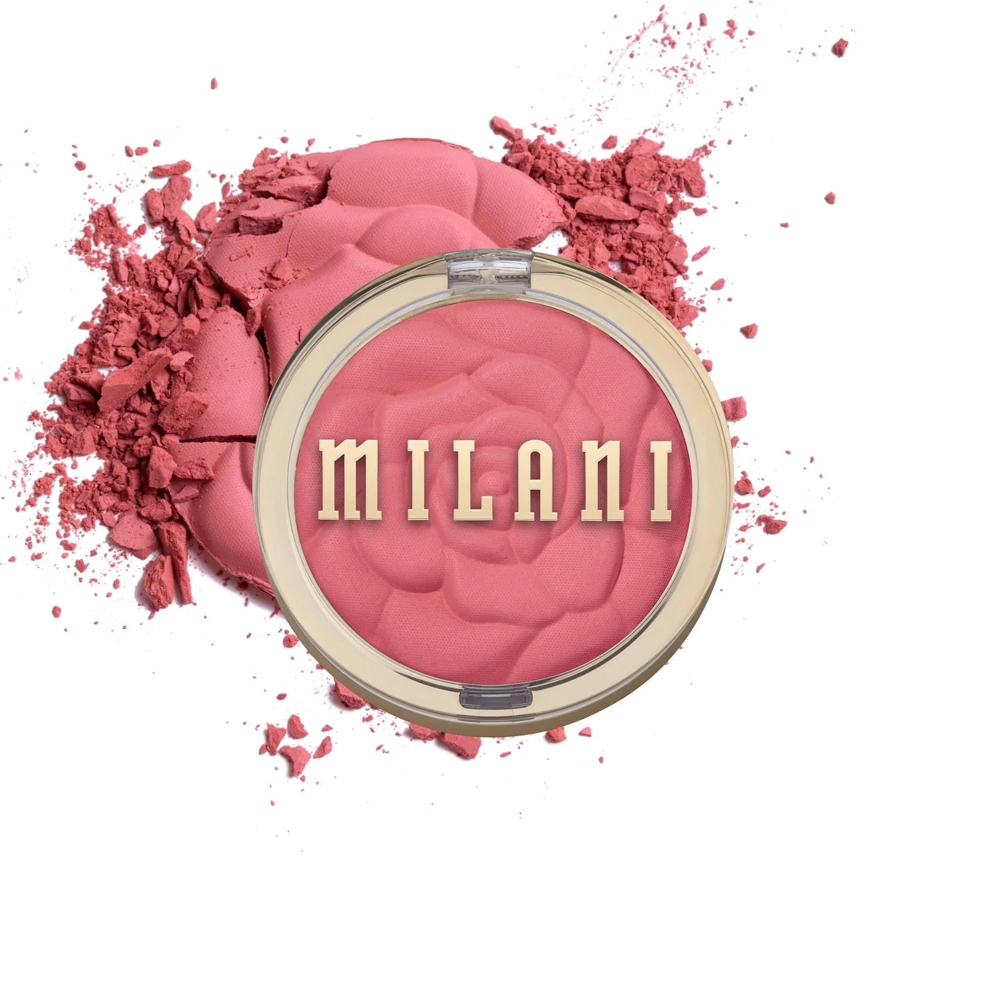Detailed Milani Rose Blush Powder Blush for Cheeks Cruelty Makeup - Shape Contour Highlight Face for a Natural Matte Finish -Wild Rose Practical