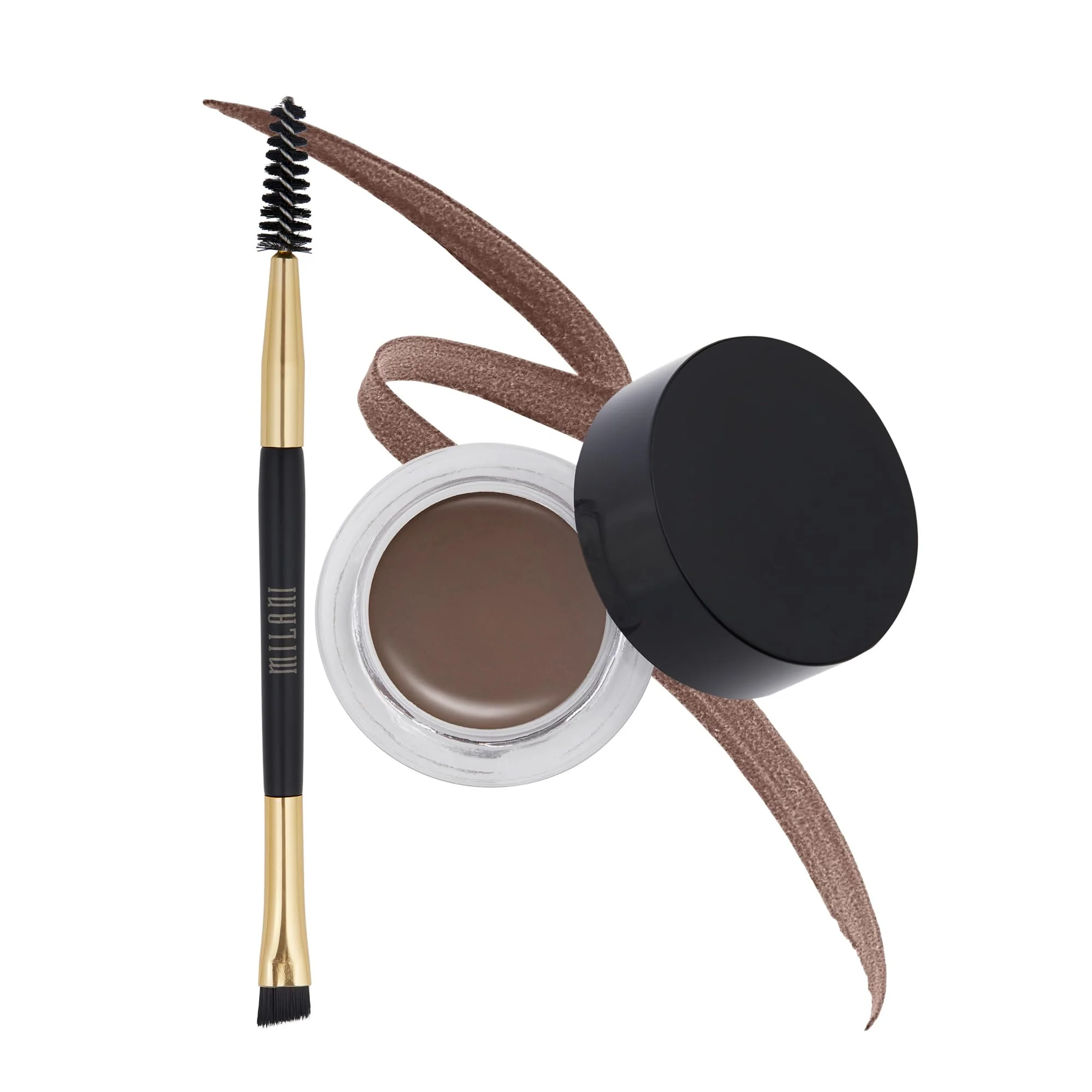 Comfortable Milani Stay Put Brow Color - Dark Brown 0.09 Ounce Vegan Cruelty- Eyebrow Color that Fills and Shapes Brows‚ High-Performance