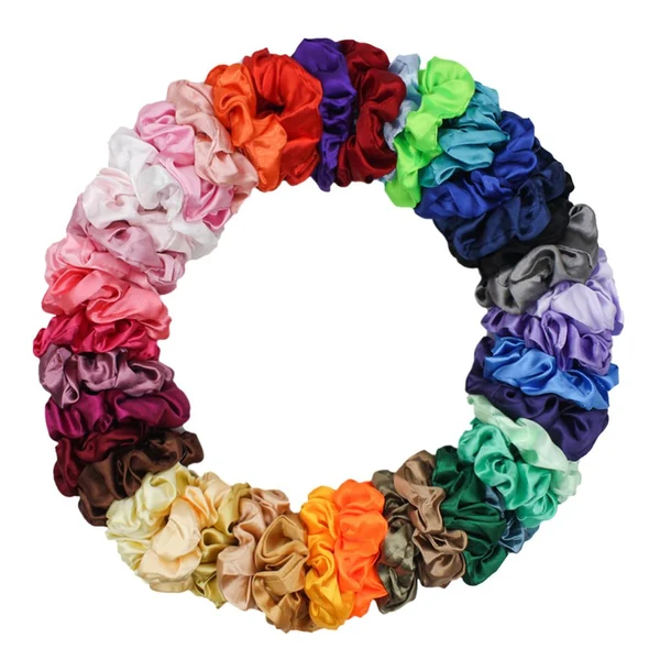 Eco-Friendly Max Assorted Color Hair Scrunchies 40 Contemporary