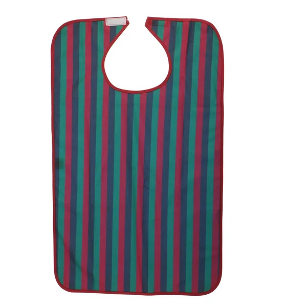Smart Max Reusable PVC Eating Bib Dining Clothing Protector for Elderly Patient Red Responsible