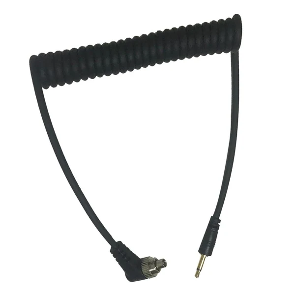 High-Quality Max 2.5mm to Male Flash PC Sync Cable Cord with Screw Lock for Canon SLR Camera Environmentally Friendly