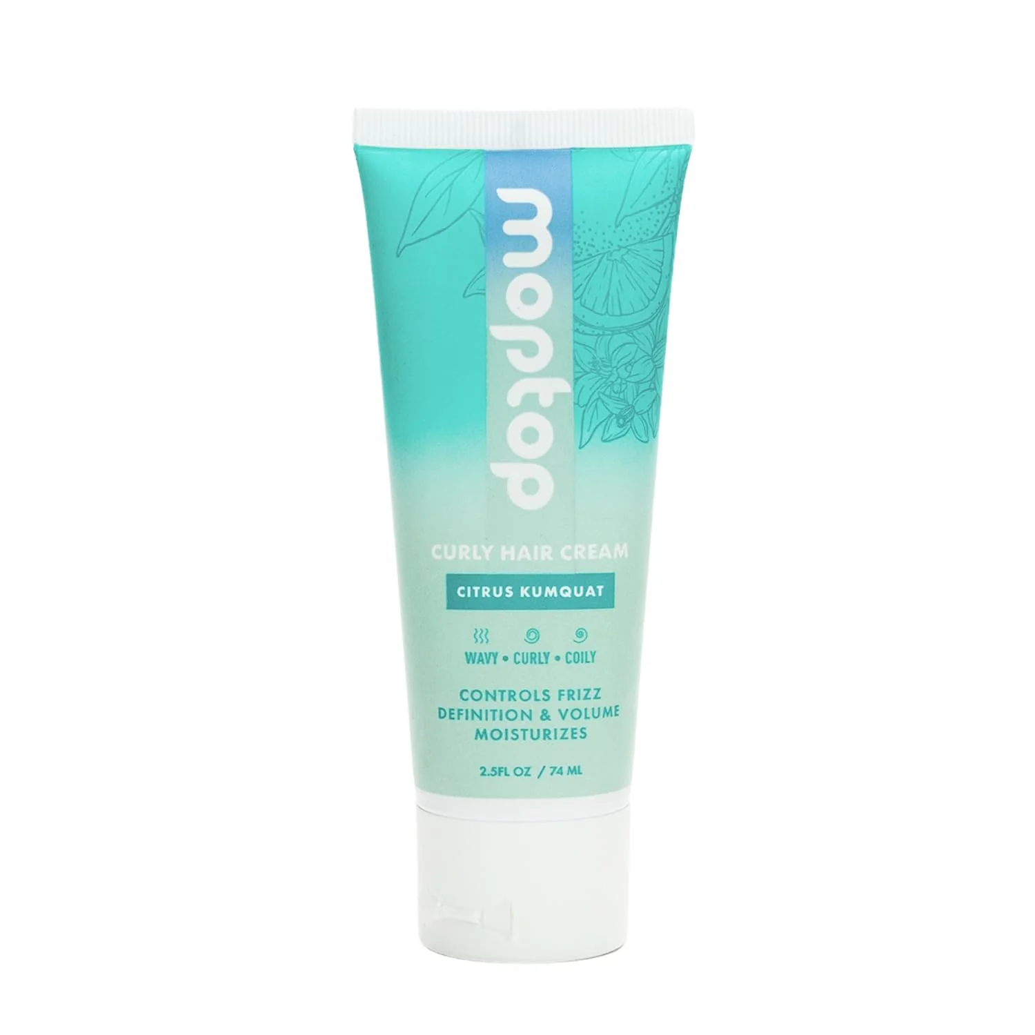 Original Design MopTop Curl Cream - Moisturizing Curl Activator for Frizz Control Volume Curl Styling Cream for Wavy Curly Coily Hair Made with Junk- Crafted