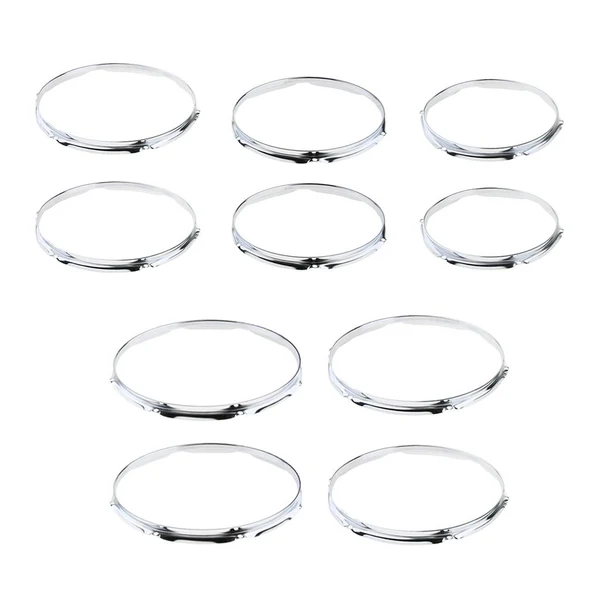 Easy-to-Use Max 1 Pair Snare Drum Hoop Ring Rim for Percussion Instrument 10 Inch 6 Hole Exceptional