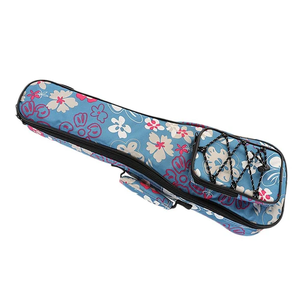 Detailed Max 1 Piece 26inch Ukulele Guitar Gig Bag Uke Case Carry Bag Blue Flower User-Friendly