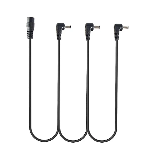 Certified Max Electric Guitar Effect Pedal 3 Way Daisy Chain Cable Power Supply Cord Lead Top-Quality