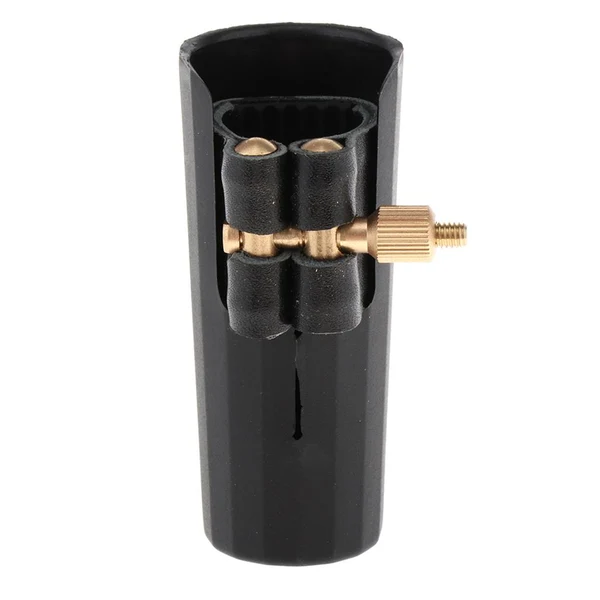 Specialty Max Alto Saxophone Sax Mouthpiece Cap and Soft Leather Ligature Golden Screw Trusted
