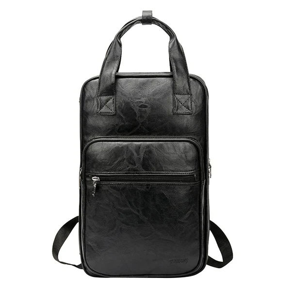 Casual Max PU Leather Drum Stick Drumsticks Bag Carrying Case Parts Accessory Black Solid