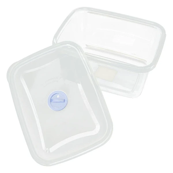 Long-Lasting Max Transparent Refrigerator Vegetable Food Fruit Storage Box 1400ml Rectangle Prestigious