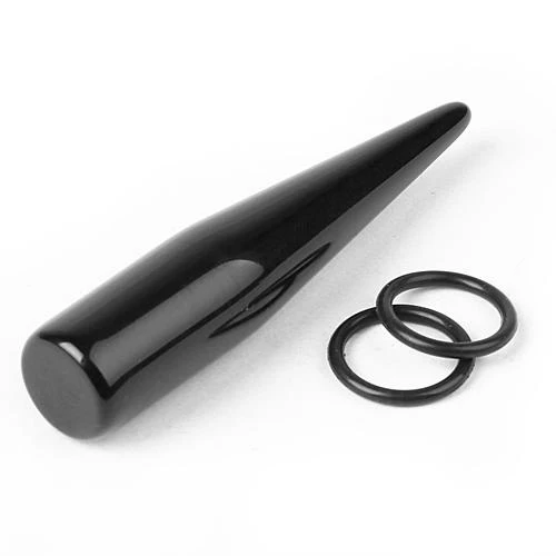 Certified Max Acrylic Expander Taper Ear Stretching Plug 14mm - Black Fine Crafted