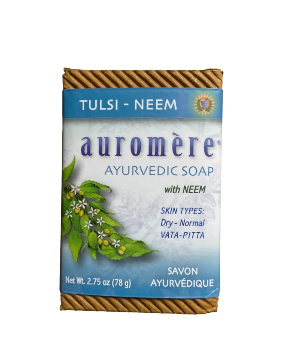 Official Auromere Bar Soap Tulsi Neem 2.75 Oz Healthy