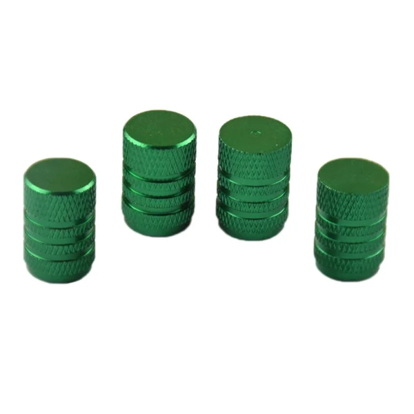 Dependable Max 4 Pieces Car Bicycle Aluminum Wheel Tire Stem Valve Caps Dust Cover Green Original Design