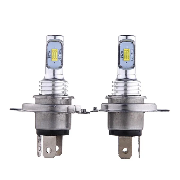 Luxury Max Mini White Car LED Headlight Bulbs Conversion Kit Hi Lo Beam Lamps H4 Quality
