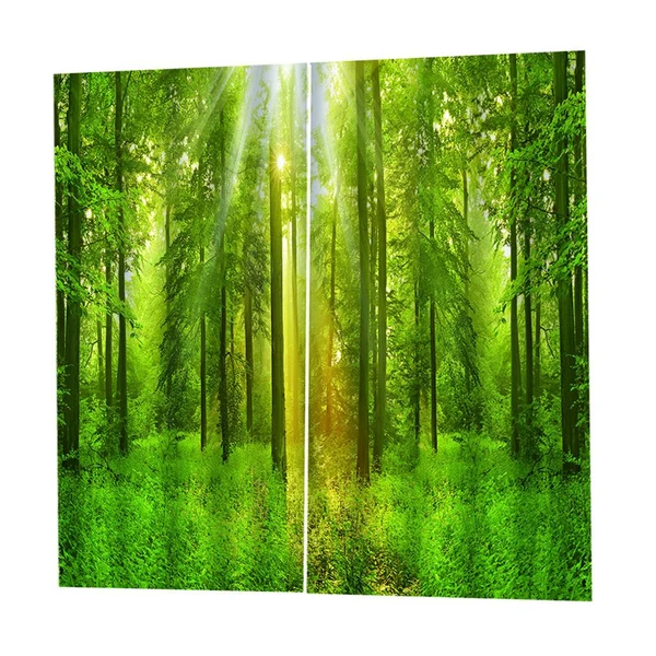 Detailed Max 2 Panel Waterproof 3D Curtain Drapes for Living Room Bedroom Window Style_F Optimized